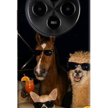 Party Squad Poco M7 5G Hard Case Back Cover by Casekaro