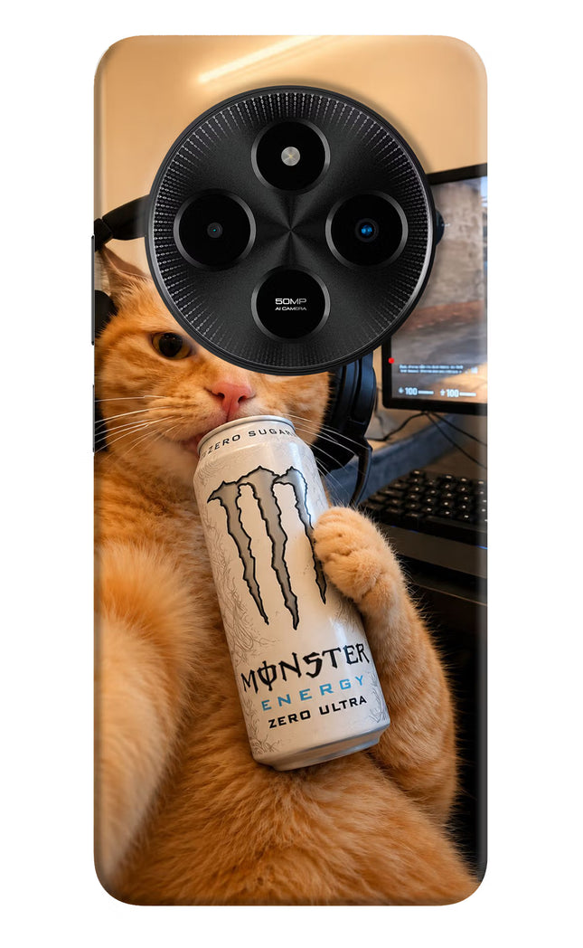 Gamer Cat Energy Poco M7 5G Hard Case Back Cover by Casekaro