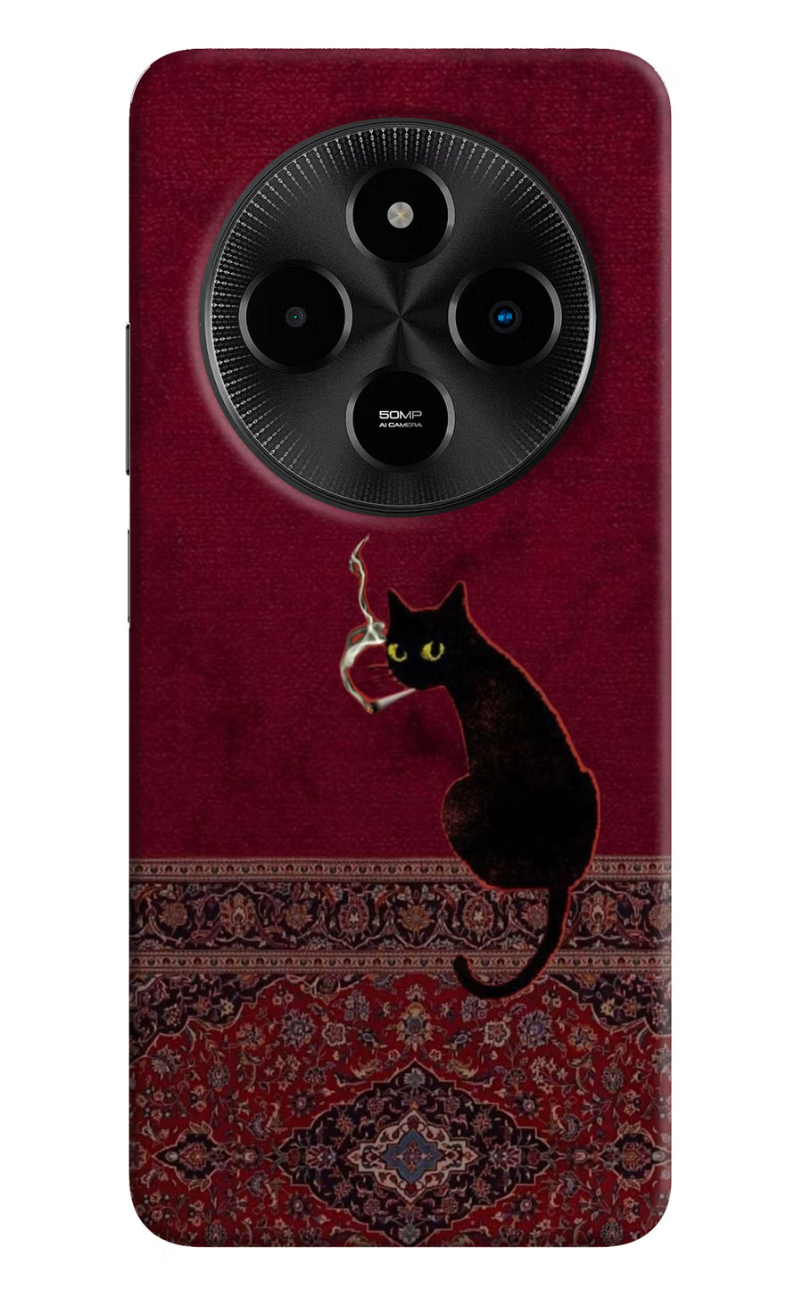 Midnight Cat Poco M7 5G Back Cover, Hard case