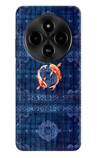 Koi Blue Poco M7 5G Hard Case Back Cover by Casekaro