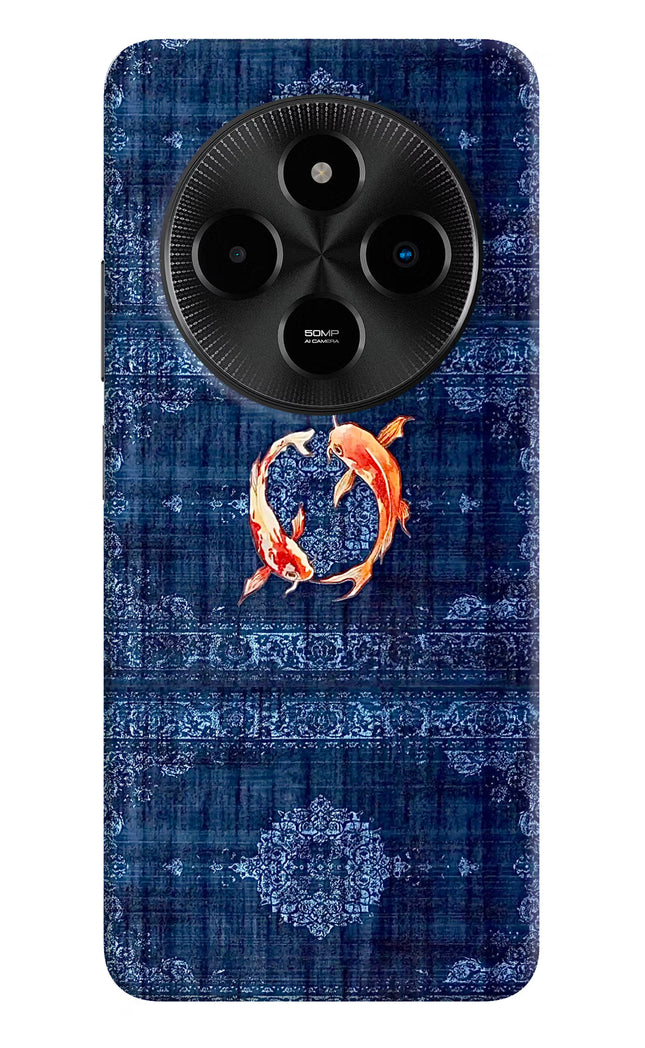 Koi Blue Poco M7 5G Hard Case Back Cover by Casekaro