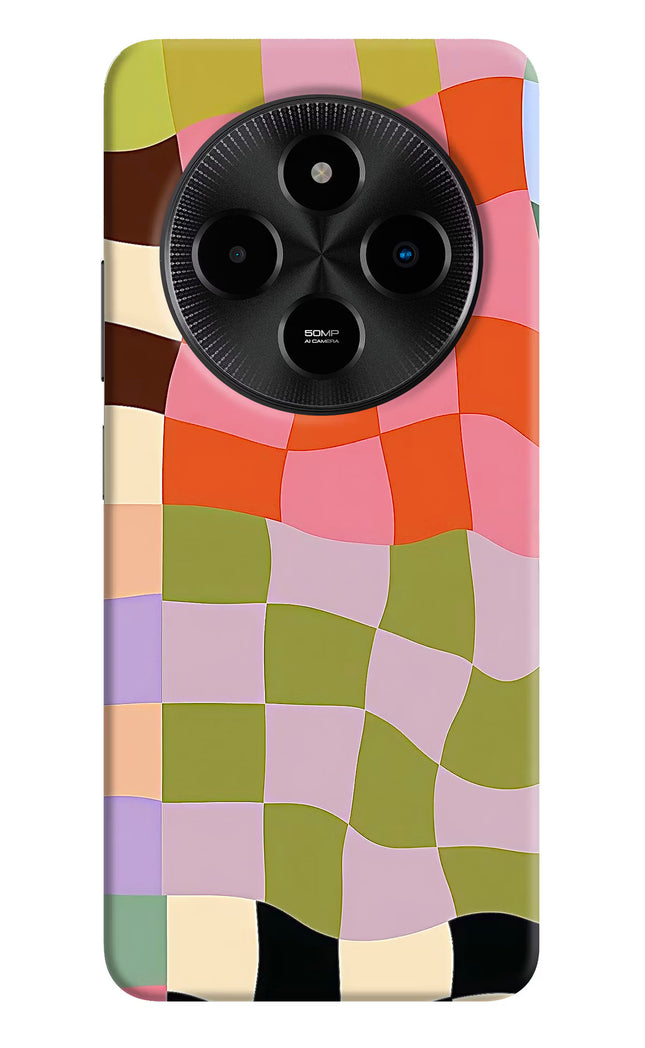 Wavy Grid Poco M7 5G Hard Case Back Cover by Casekaro