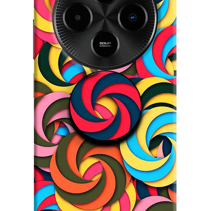 Spiral Pattern Poco M7 5G Pop Case by Casekaro