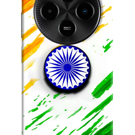 Indian Flag Ashoka Chakra Poco M7 5G Pop Case by Casekaro