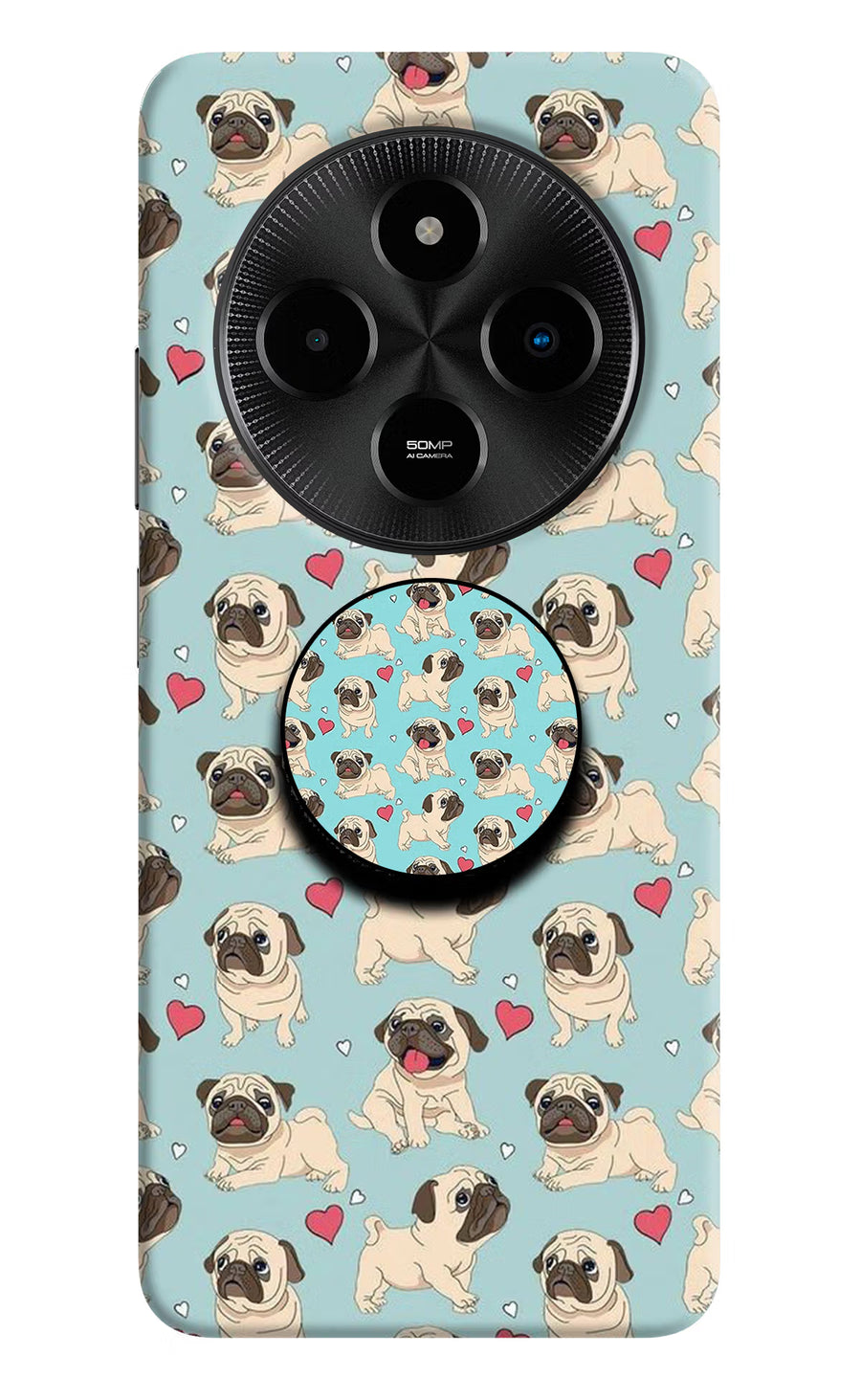 Pug Dog Poco M7 5G Pop Case, Hard case