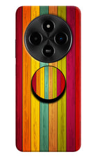 Multicolor Wooden Poco M7 5G Pop Case by Casekaro