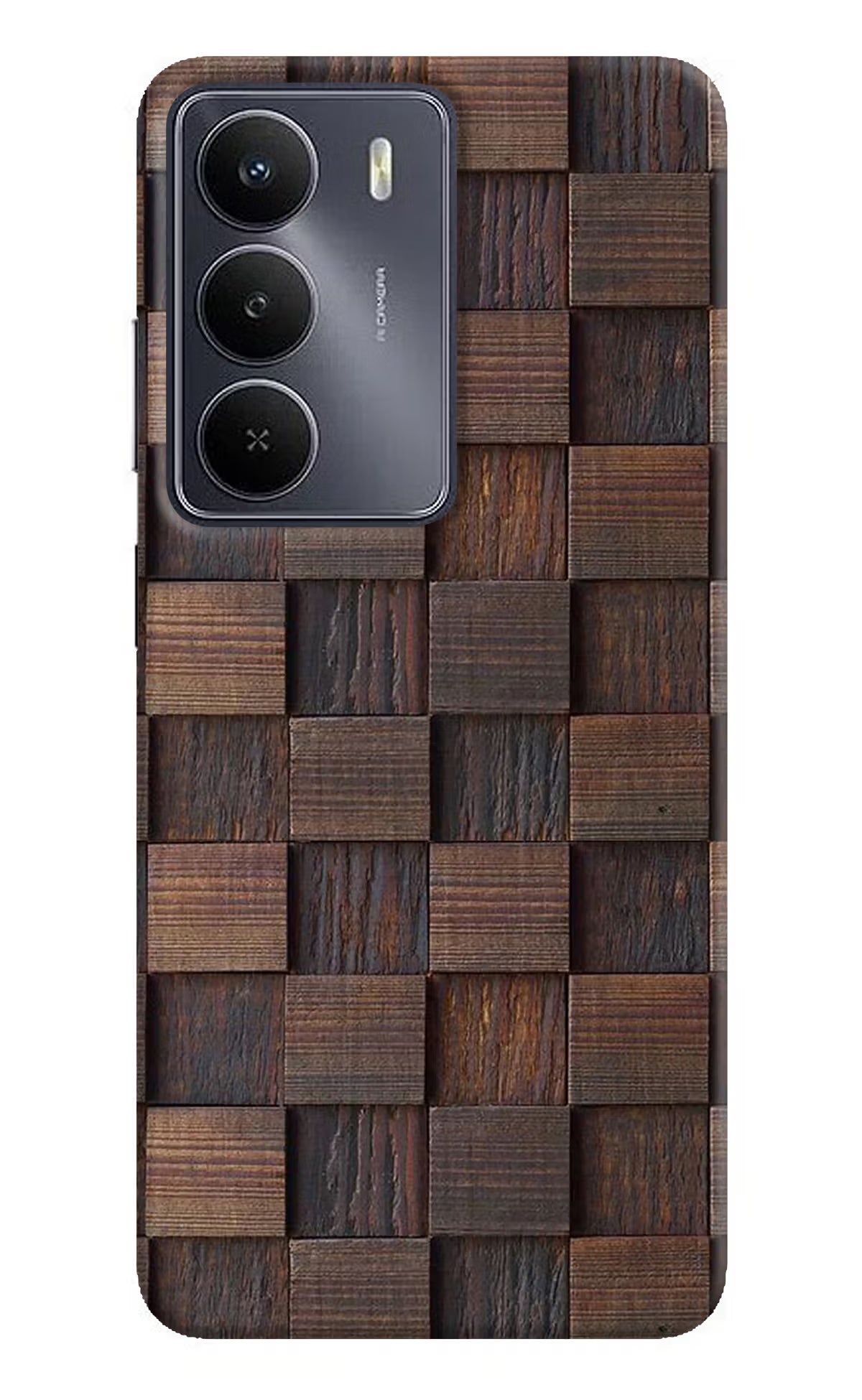 Wooden Cube Design Realme Narzo 80 Lite 5G Hard Case Back Cover by Casekaro