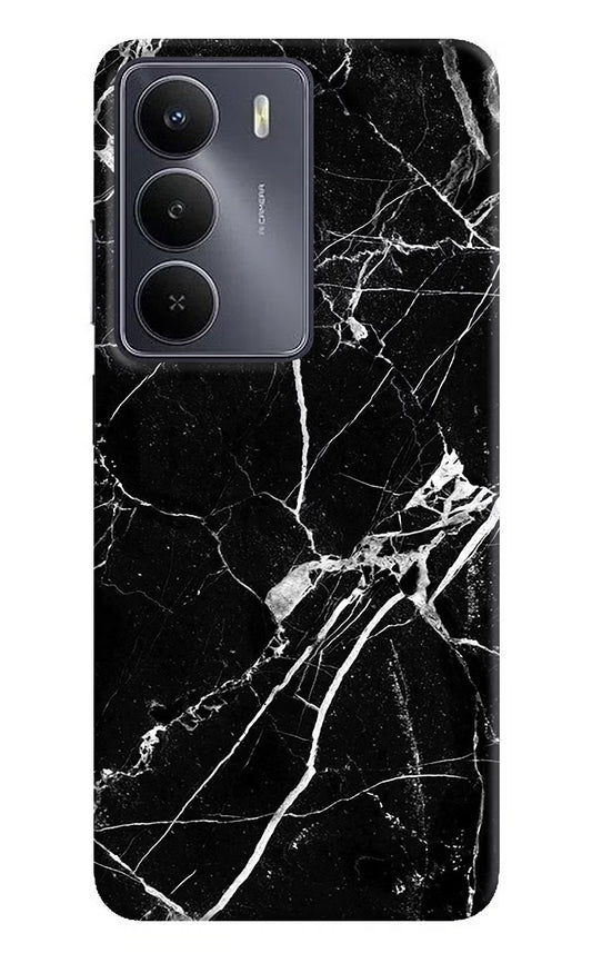 Black Marble Pattern Realme Narzo 80 Lite 5G Hard Case Back Cover by Casekaro