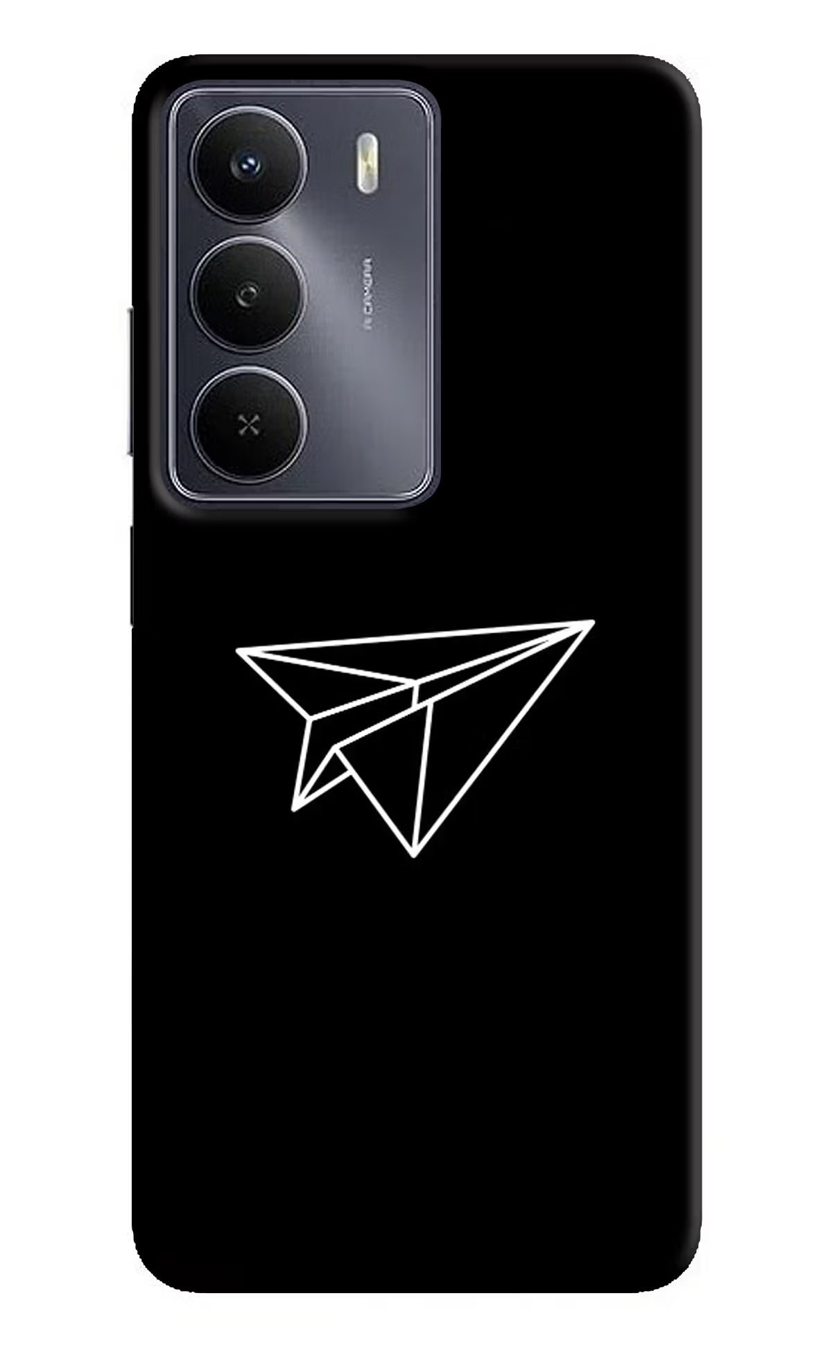 Paper Plane White Realme Narzo 80 Lite 5G Hard Case Back Cover by Casekaro