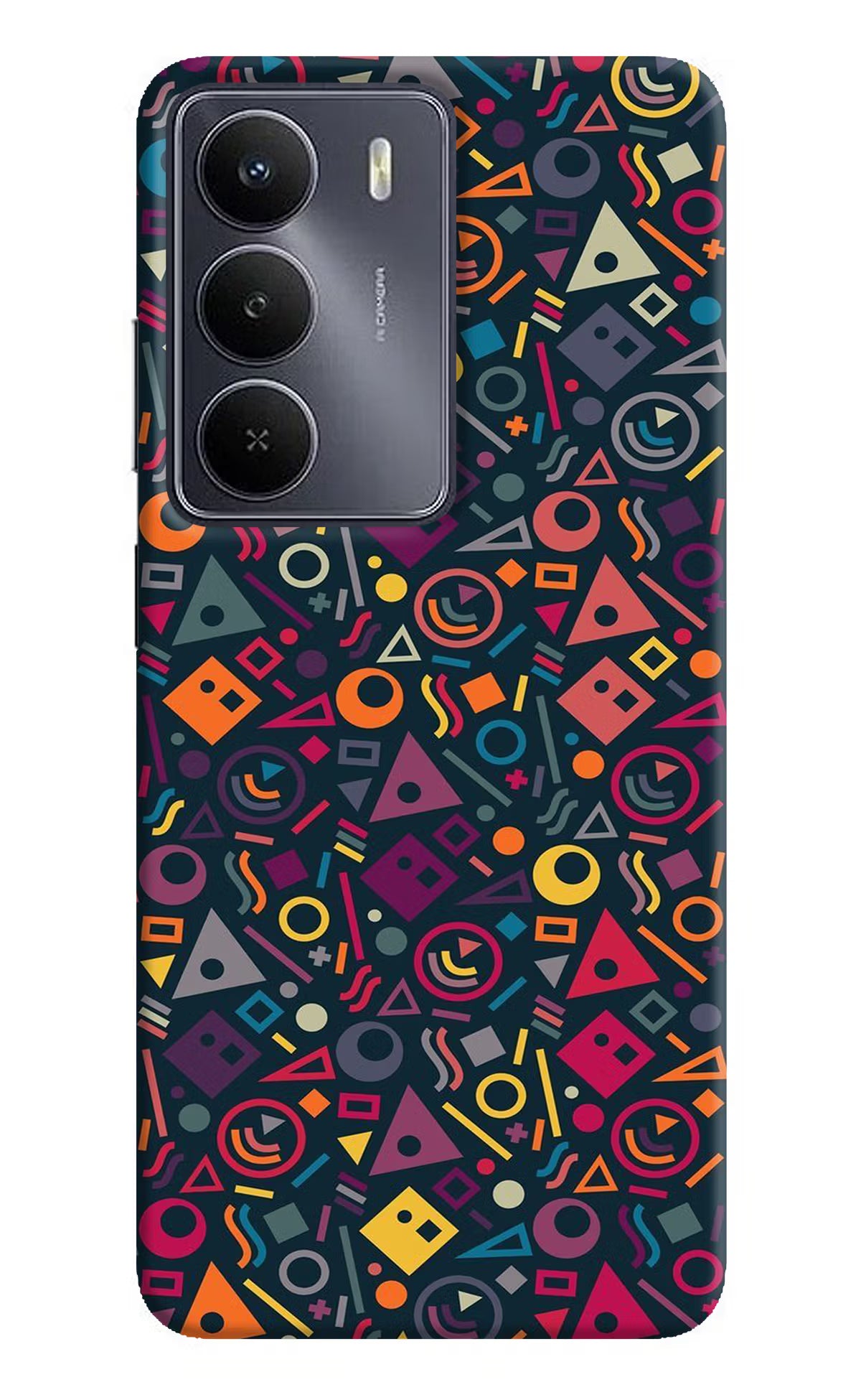 Geometric Abstract Realme Narzo 80 Lite 5G Hard Case Back Cover by Casekaro