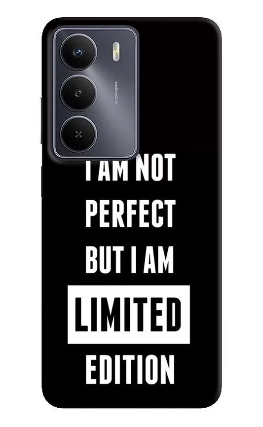 I Am Not Perfect But I Am Limited Edition Realme Narzo 80 Lite 5G Hard Case Back Cover by Casekaro