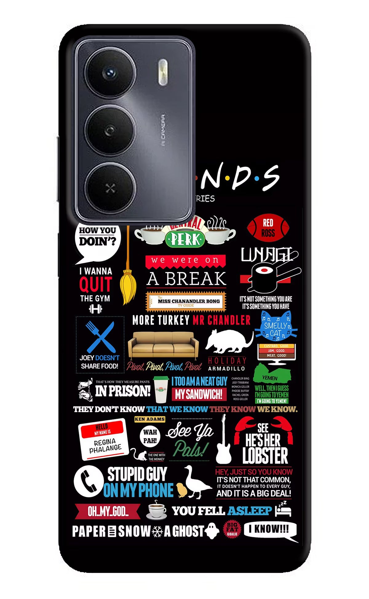 FRIENDS Realme Narzo 80 Lite 5G Hard Case Back Cover by Casekaro