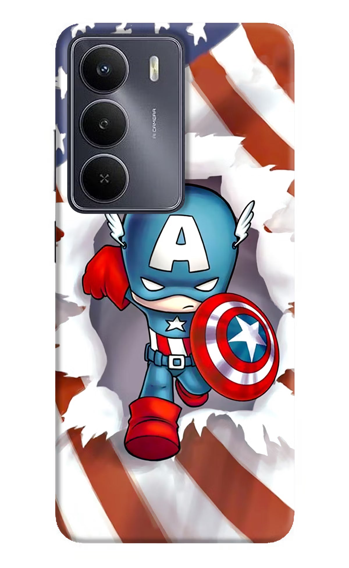 Captain America Realme Narzo 80 Lite 5G Hard Case Back Cover by Casekaro