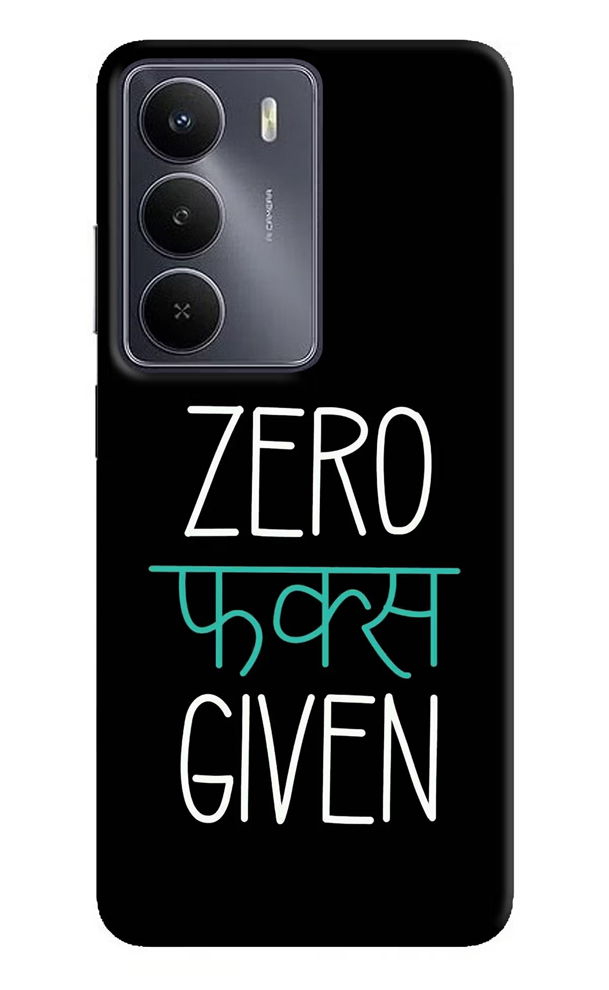 Zero Fucks Given Realme Narzo 80 Lite 5G Hard Case Back Cover by Casekaro