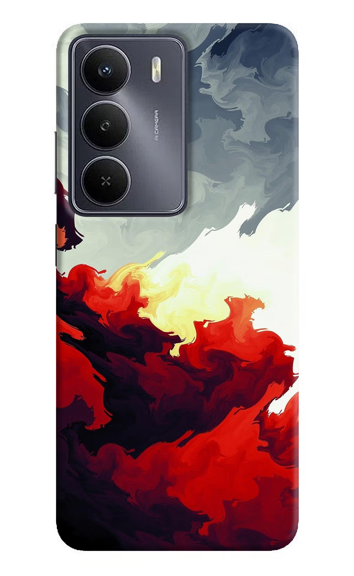 Fire Cloud Realme Narzo 80 Lite 5G Hard Case Back Cover by Casekaro