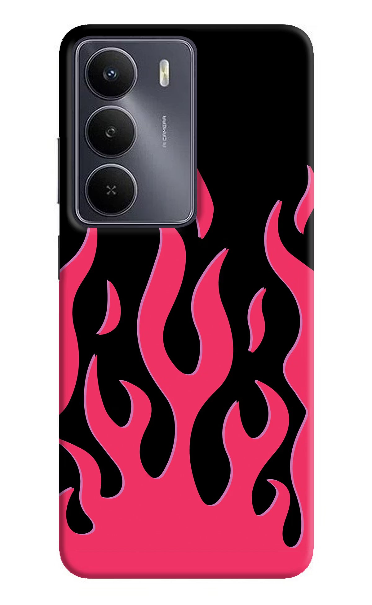 Fire Flames Realme Narzo 80 Lite 5G Hard Case Back Cover by Casekaro