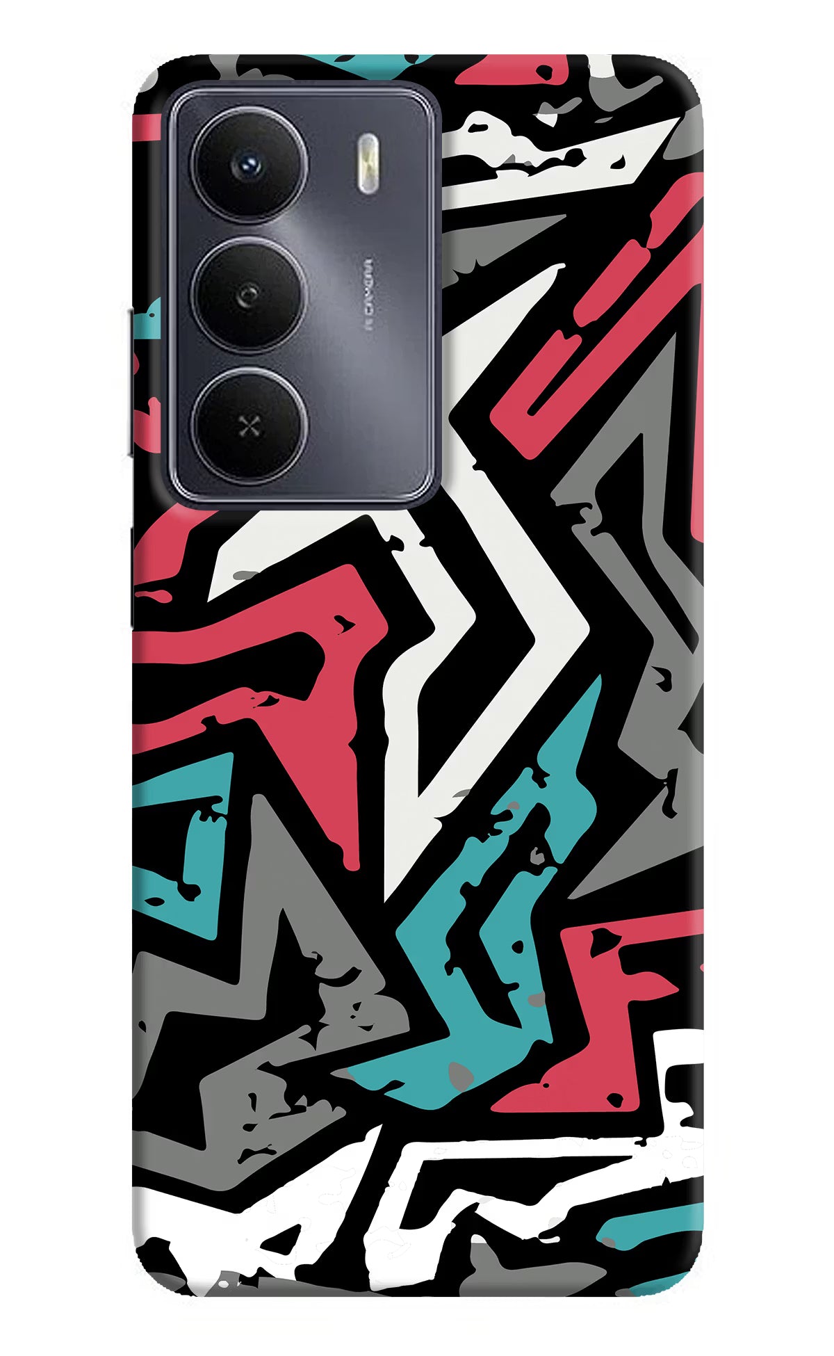 Geometric Graffiti Realme Narzo 80 Lite 5G Hard Case Back Cover by Casekaro