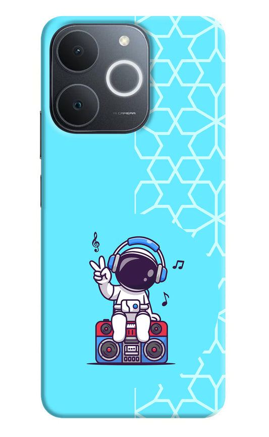 Cute Astronaut Chilling Realme Narzo 80 Lite 5G Back Cover