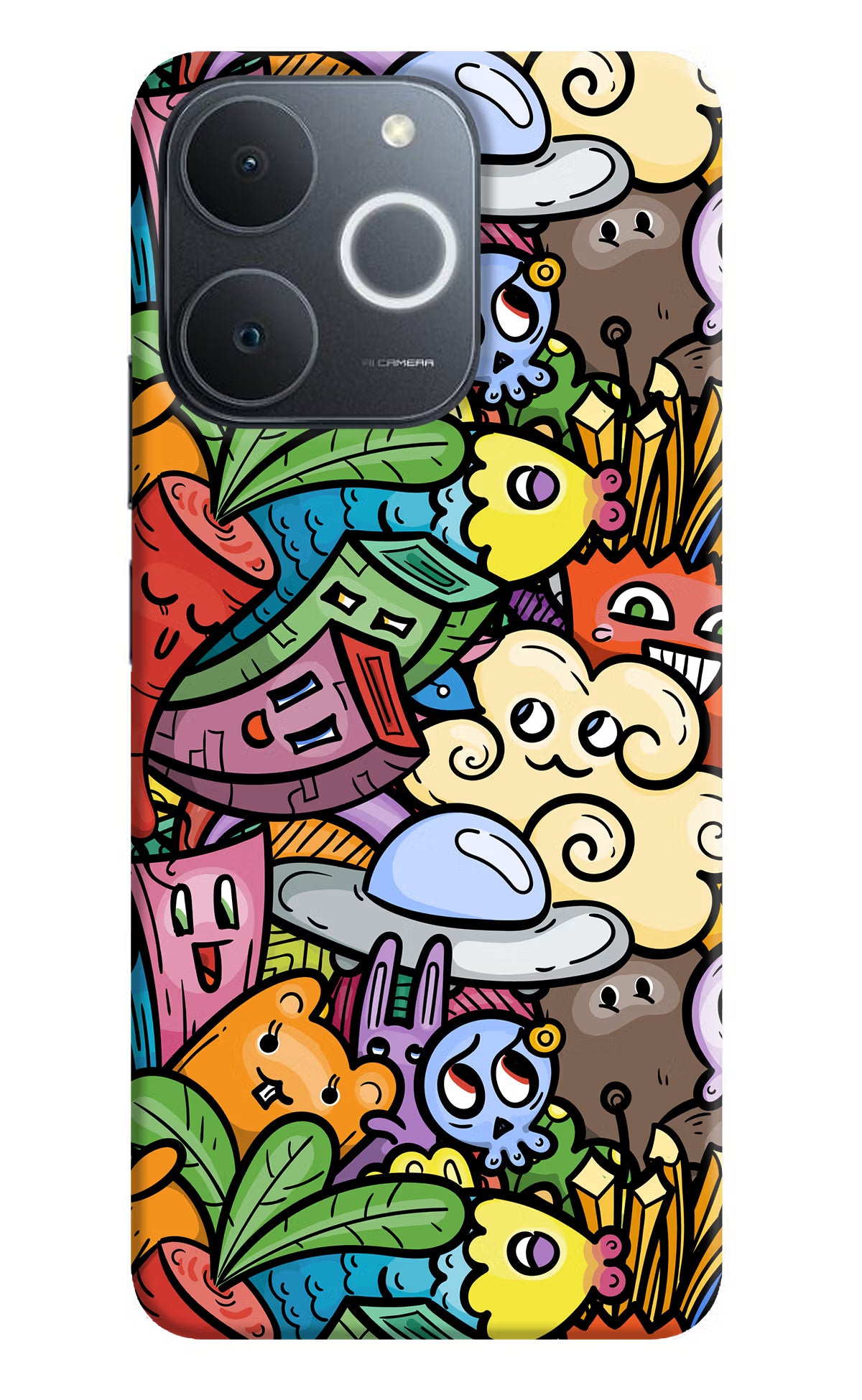 Veggie Doodle Realme Narzo 80 Lite 5G Back Cover