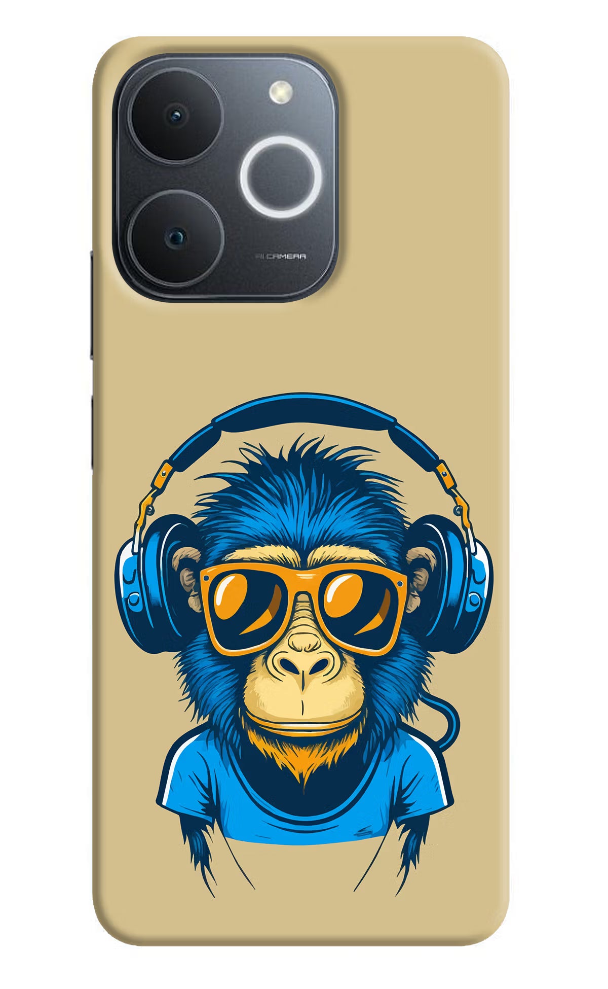 Monkey Headphone Realme Narzo 80 Lite 5G Back Cover
