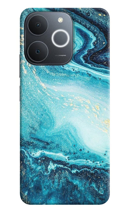 Blue Glitter Marble Realme Narzo 80 Lite 5G Back Cover