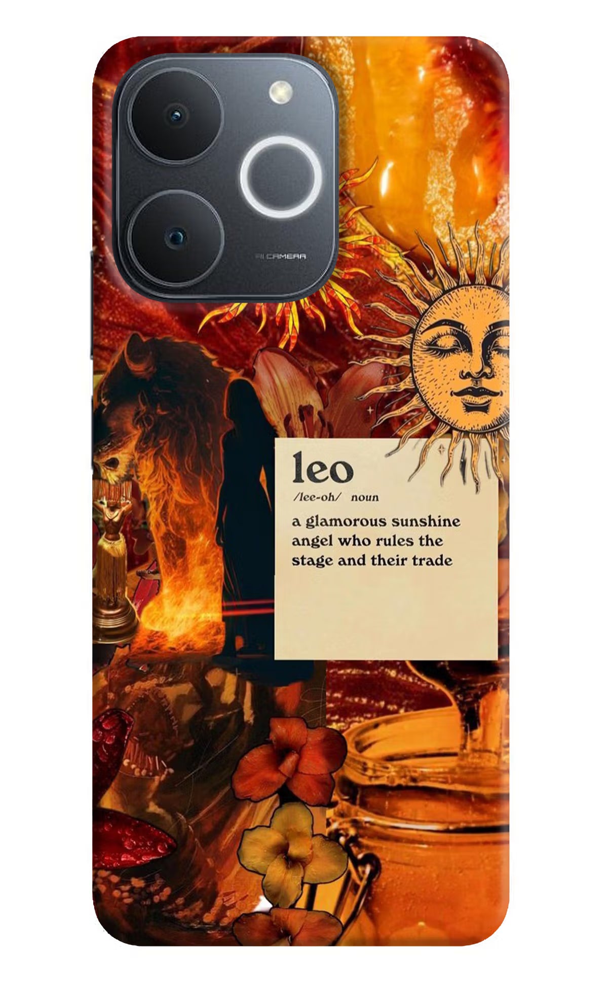 Leo Zodiac Realme Narzo 80 Lite 5G Back Cover