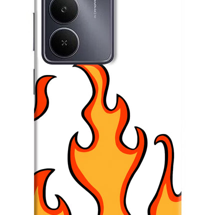 Fired Up – White Realme Narzo 80 Lite 5G Hard Case Back Cover by Casekaro