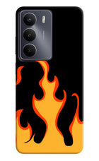 Fired Up – Black Realme Narzo 80 Lite 5G Hard Case Back Cover by Casekaro