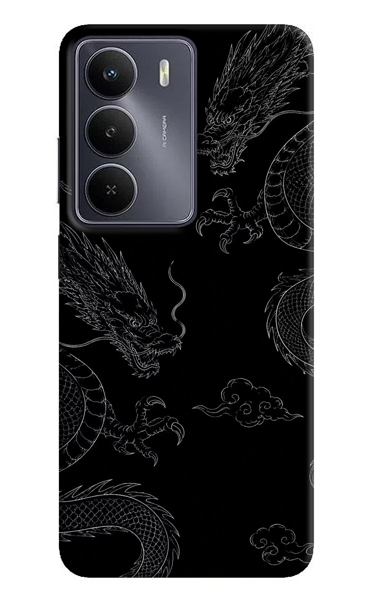 Twin Dragons Realme Narzo 80 Lite 5G Hard Case Back Cover by Casekaro