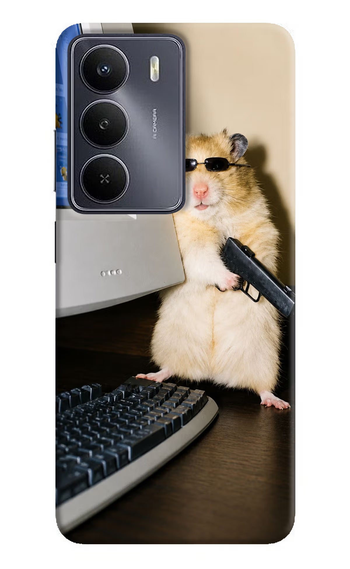 Hacker Hamster Realme Narzo 80 Lite 5G Hard Case Back Cover by Casekaro
