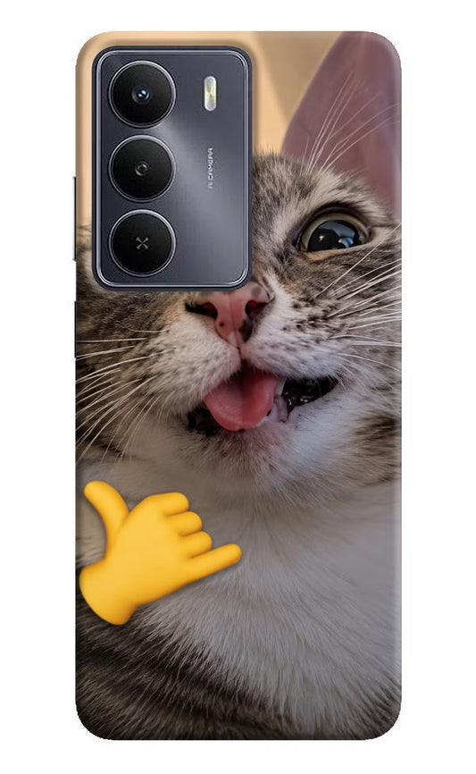 Silly Cat Call Realme Narzo 80 Lite 5G Hard Case Back Cover by Casekaro