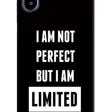 I Am Not Perfect But I Am Limited Edition Samsung F06 5G Back Cover