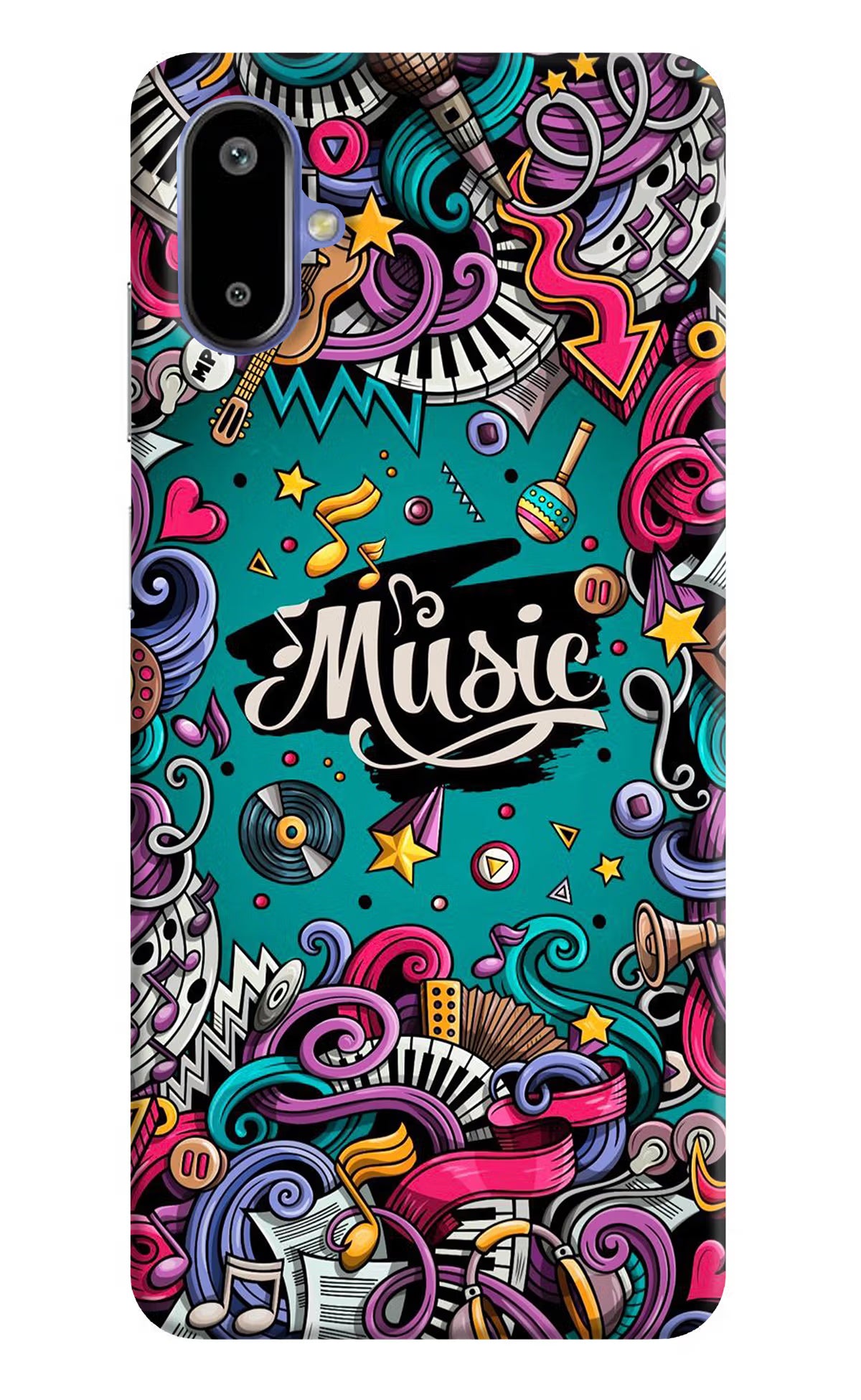 Music Graffiti Samsung F06 5G Back Cover