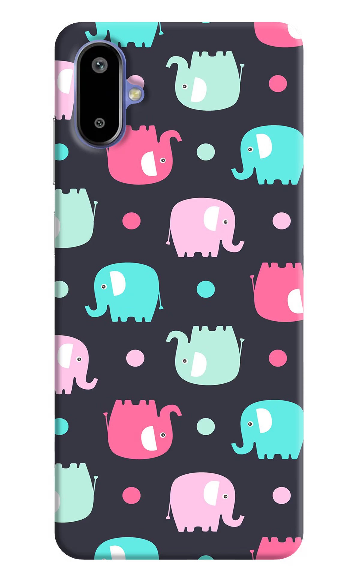 Elephants Samsung F06 5G Back Cover
