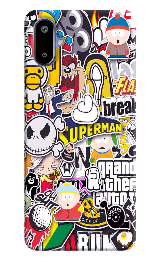 Sticker Bomb Samsung F06 5G Back Cover