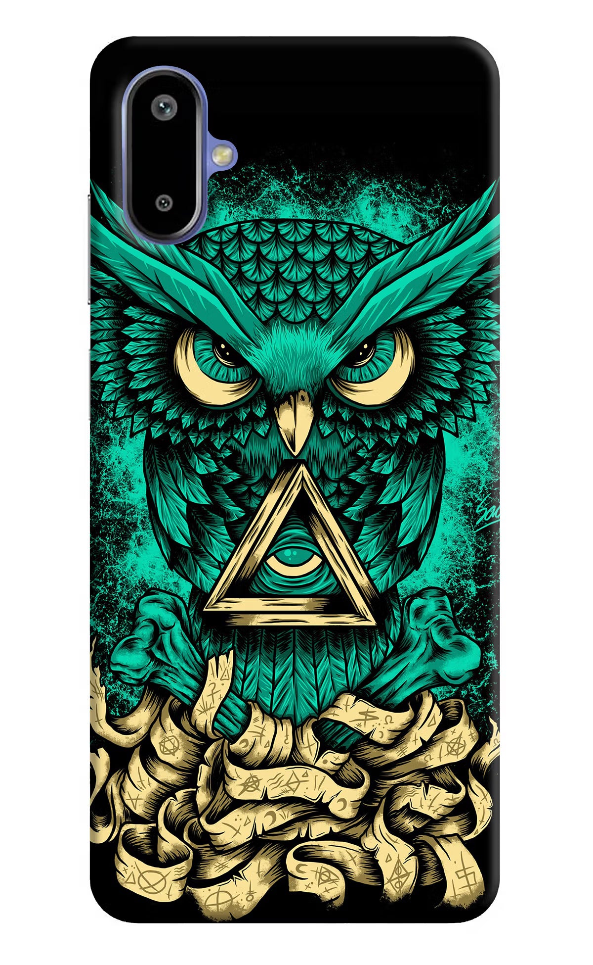 Green Owl Samsung F06 5G Back Cover