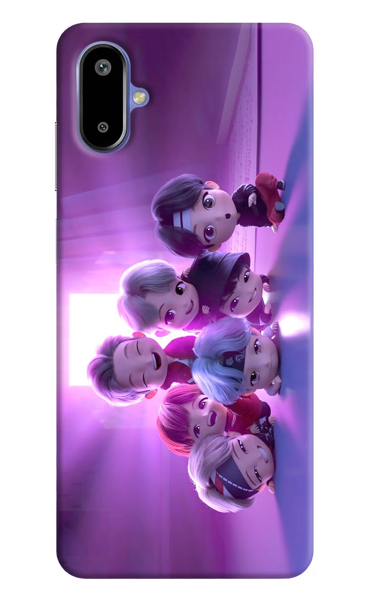 BTS Chibi Samsung F06 5G Back Cover
