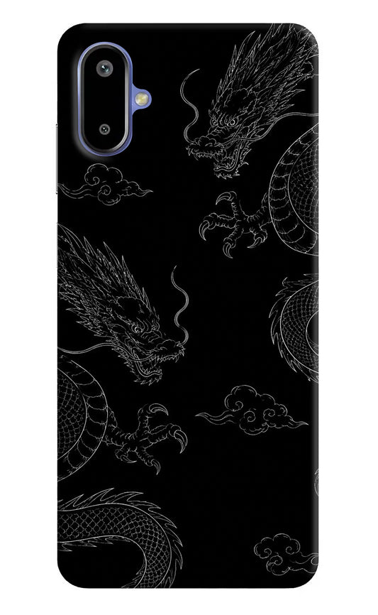 Twin Dragons Samsung F06 5G Hard Case Back Cover by Casekaro