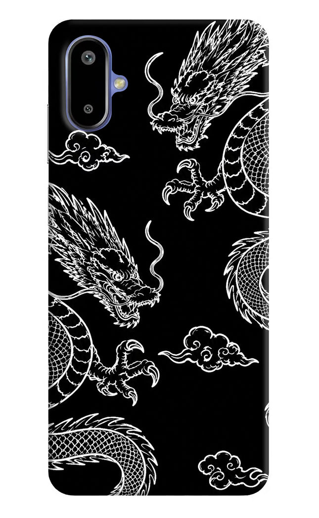 Twin Dragons Samsung F06 5G Hard Case Back Cover by Casekaro