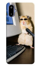 Hacker Hamster Samsung F06 5G Hard Case Back Cover by Casekaro