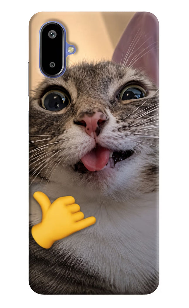 Silly Cat Call Samsung F06 5G Hard Case Back Cover by Casekaro