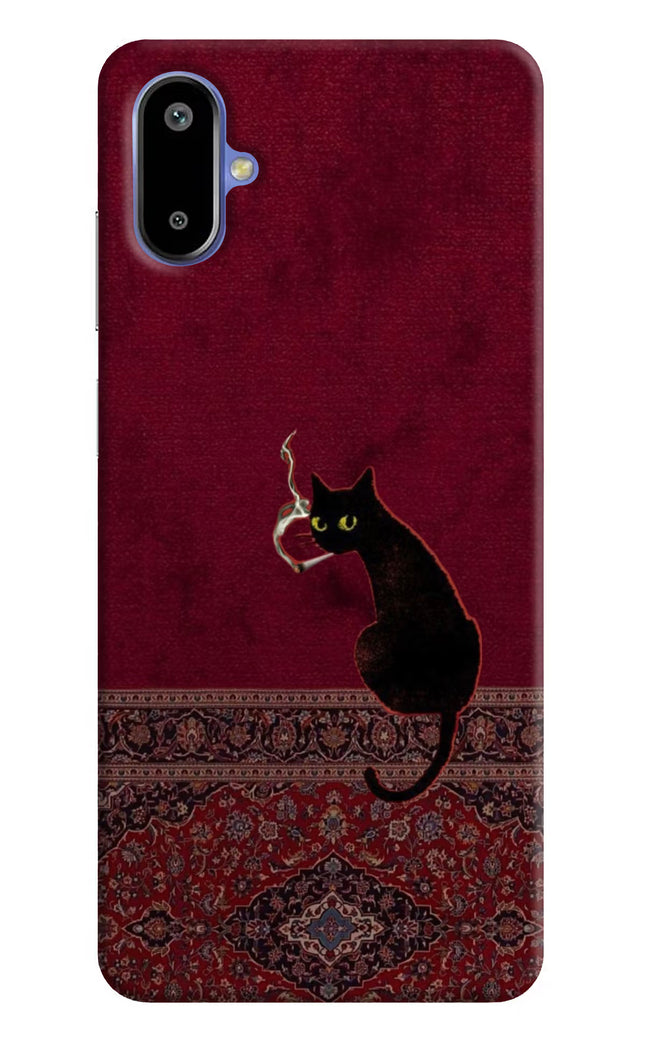Midnight Cat Samsung F06 5G Hard Case Back Cover by Casekaro
