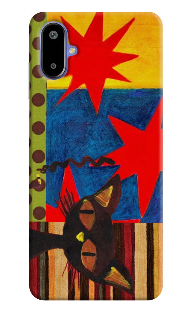 Pop Cat Samsung F06 5G Hard Case Back Cover by Casekaro
