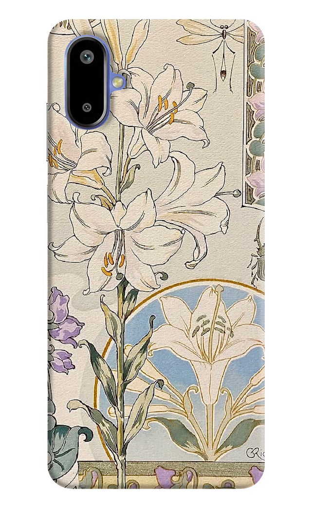White Lily Samsung F06 5G Hard Case Back Cover by Casekaro