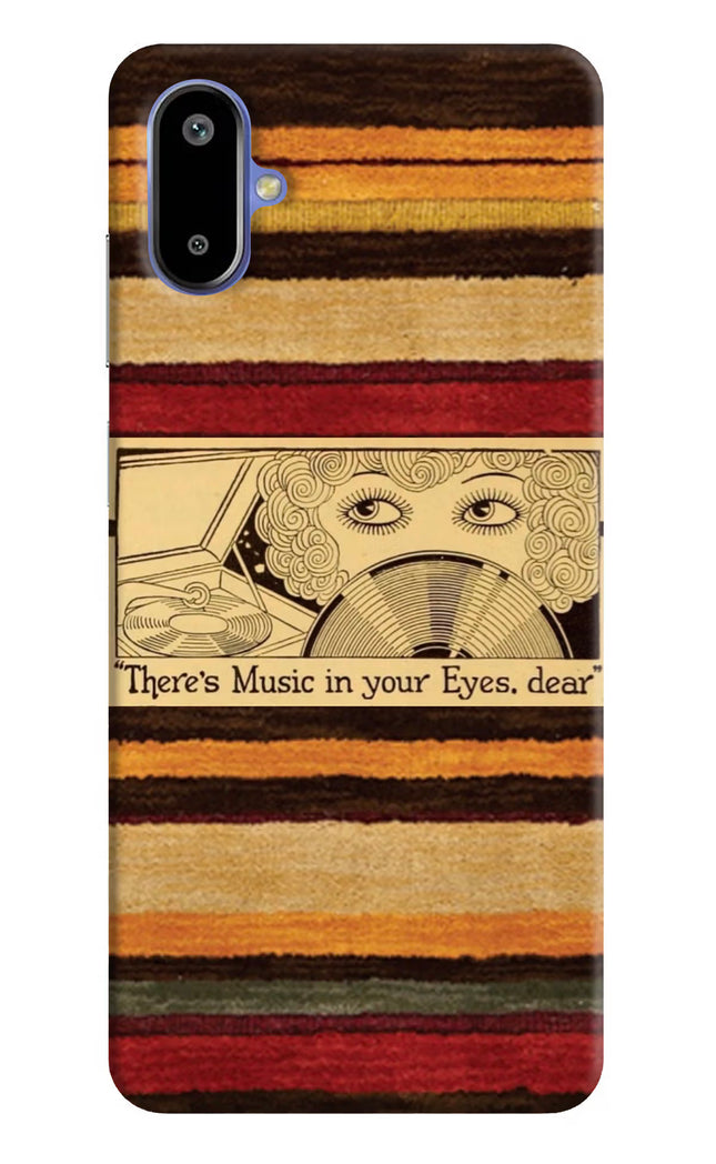 Vinyl Stripes Samsung F06 5G Hard Case Back Cover by Casekaro