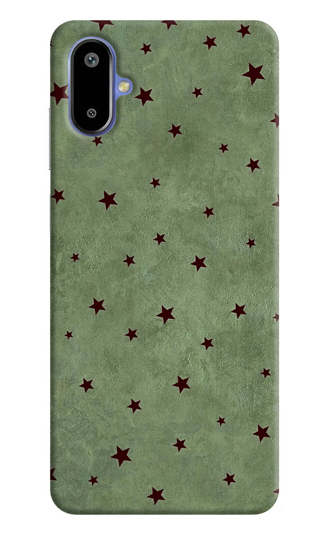 Green Stars Samsung F06 5G Hard Case Back Cover by Casekaro