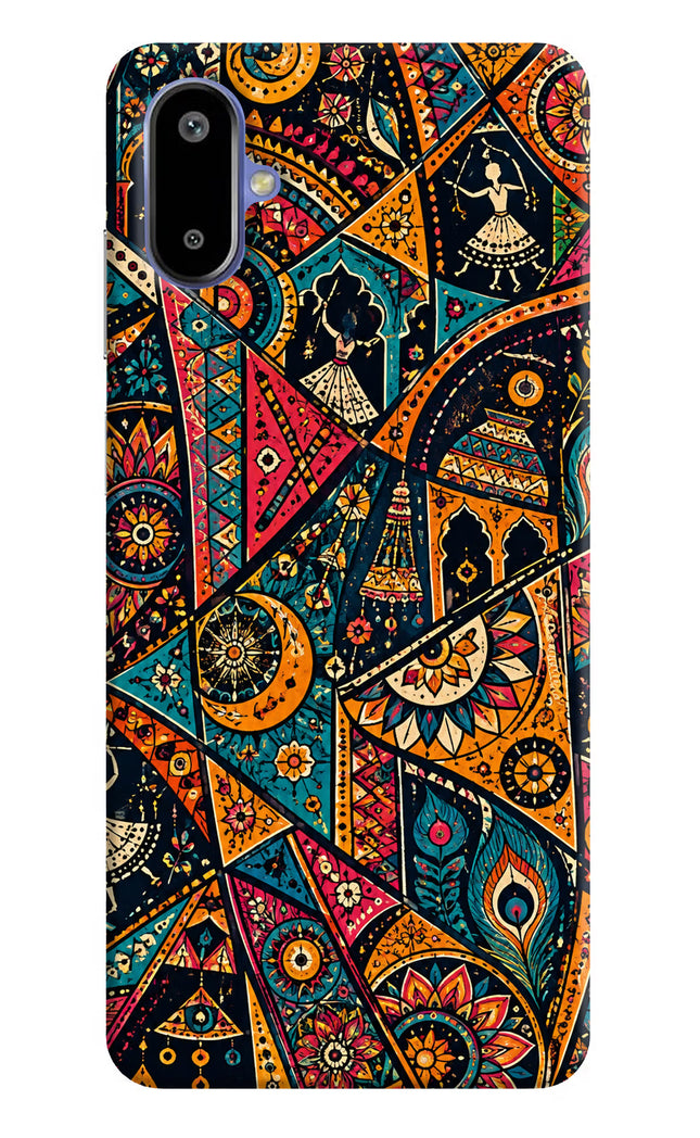 Folk Print Samsung F06 5G Hard Case Back Cover by Casekaro