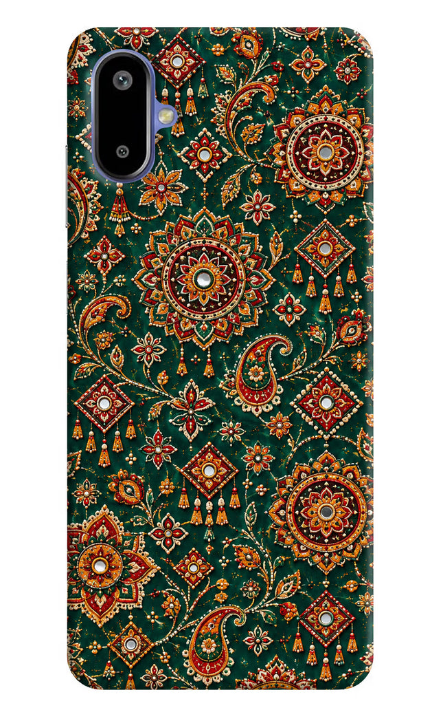 Green Pataka Samsung F06 5G Hard Case Back Cover by Casekaro