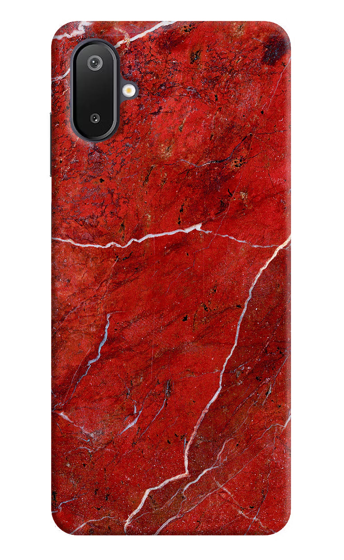 Red Marble Design Samsung M06 5G Back Cover
