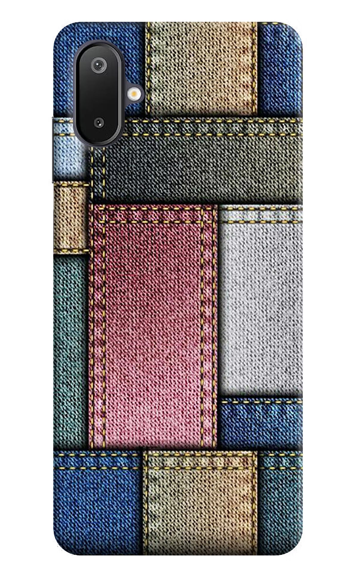 Multicolor Jeans Samsung M06 5G Back Cover